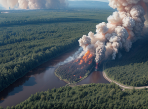 Incendiu major de pădure în Germania: 130 de pompieri luptă cu flăcările lângă lacul Möhnesee