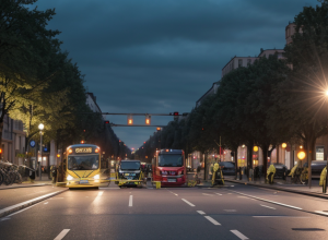 Ciclistă lovită de autobuz BVG la o intersecție din Berlin