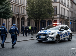 Un bărbat care striga pe stradă în Hagen, Germania, a fost arestat din cauza unui mandat de arestare