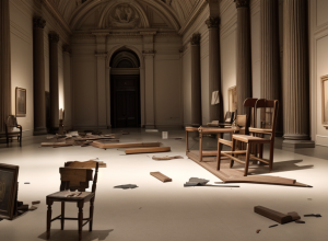 Cuplu a distrus accidental un scaun Van Gogh într-un muzeu în timp ce făcea o poză