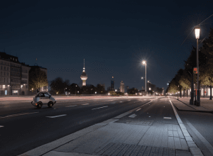 Incident bizar în Berlin: Un radar de viteză blocat cu trotinete electrice