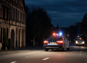 Germania: Poliția a deschis focul asupra mașinii unor spărgători care încercau să scape