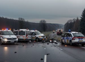 Accident mortal în Germania: Un șofer de 19 ani a decedat într-o coliziune frontală pe autostrada B241