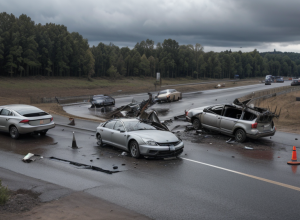 Accident grav în Neuenburg: Șofer de 24 de ani s-a răsturnat cu mașina, suspectat de consum de alcool