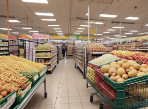 O femeie a încercat să fure din supermarket, ascunzând produse într-un cărucior de copii în Germania
