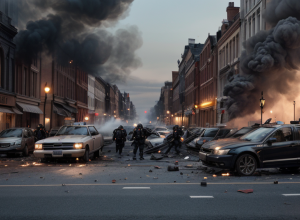 Irlanda de Nord: Revolte violente în Ballymena, case incendiate și zeci de polițiști răniți