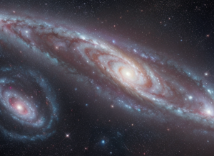 Senzație cosmică: Astronomii au înregistrat „lupta” a două galaxii în spațiu