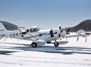 Aterizare de urgență spectaculoasă în SUA: Un avion Cessna a aterizat "pe burtă" după ce trenul de aterizare nu s-a extins