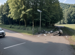 Accident grav în Germania: Motociclist olandez, rănit serios după ce a pierdut controlul