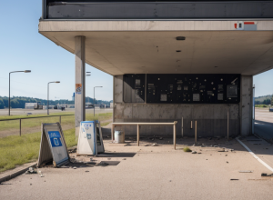 Fani de fotbal au jefuit și vandalizat o stație de servicii pe autostrada A8 în Germania