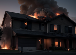 Incendiu devastator în Papenburg, Germania: O casă complet distrusă de flăcări