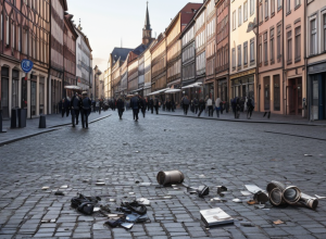 Atac în Mannheim: Bărbat a amenințat trecătorii cu o bară metalică, a fost arestat de poliție