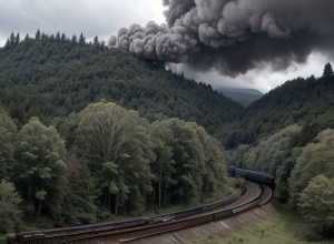 Tren deraiat în Germania după coliziunea cu un copac căzut: Pasagerii, evacuați în siguranță