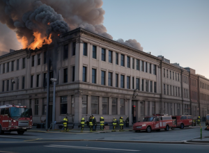 Incendiu la clinica Asklepios din Germania: 51 de pacienți, evacuați