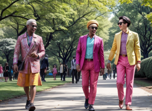 Brad Pitt și Jimmy Fallon, apariție inedită în Central Park: Vedetele uimesc cu ținute asortate