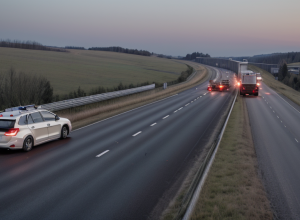 Accident mortal pe autostrada din Germania: Un șofer a fost aruncat din mașină după ce i-a explodat un pneu