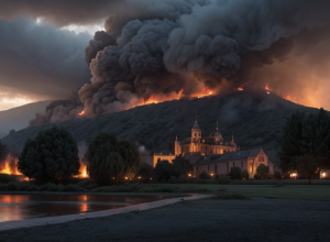 Incendiu major în Germania: O mănăstire istorică arde în Seligenstadt