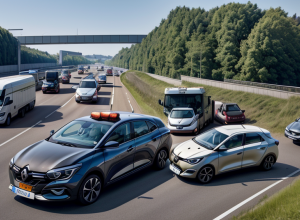 Accident rutier pe A4 în Germania: Șofer de 68 de ani, suspectat că a cauzat coliziunea