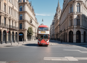 Un băiat de 7 ani, lovit de o mașină în Germania după ce a ieșit în fața unui autobuz