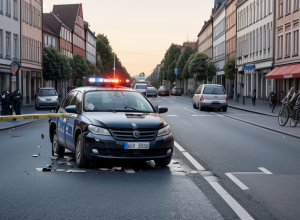 Accident grav în Krefeld: Mașină de poliție a lovit un biciclist de 81 de ani