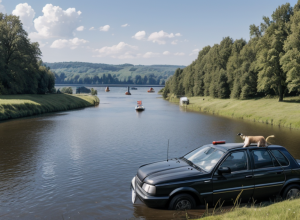 Câine a ucis un pui de lebădă în Germania, stăpâna a fugit. Poliția cere ajutorul martorilor
