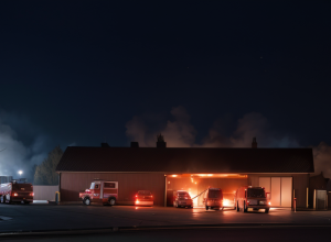 Mașină Opel incendiată într-un garaj din orașul german Kirn: Poliția investighează o posibilă incendiere intenționată