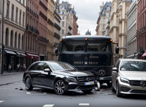 Accident rutier în Konstanz, Germania: Șoferul de Mercedes nu a observat un VW, pagube de peste 11.000 de euro