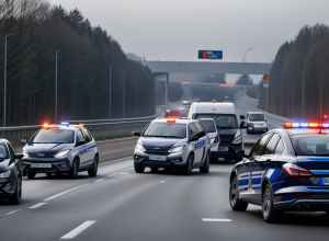 Oprit pe A4 în Germania: Șofer polonez prins cu arme în mașină lângă Görlitz