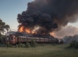 Incendiu major la o fostă gară din Dresda: Pompierii s-au luptat ore întregi, avertizări pentru locuitori