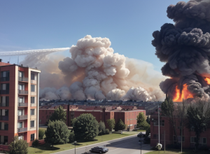 Incendiu major în Quickborn, Germania: 3 persoane rănite, pompierii luptă cu flăcările