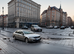 Ciclistă rănită grav într-un accident rutier la o intersecție din Dortmund