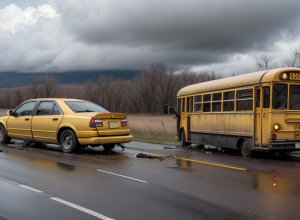 Accident grav în Germania: 11 copii răniți după coliziunea unui autobuz școlar cu o mașină lângă Kempten