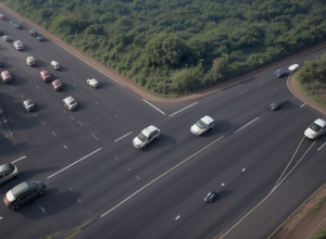 Panică pe o autostradă din nordul Indiei: Un elefant a blocat traficul și a speriat șoferii