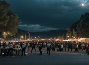 Incident violent la un festival din Germania: Doi bărbați au atacat poliția și agenții de securitate
