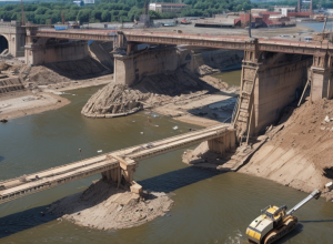Demolarea podului Carolabrücke din Dresda continuă după prăbușire: Lucrările, estimate până la sfârșitul anului 2025