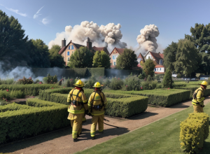 Incendiu de deșeuri vegetale stins rapid de pompieri în Reichenau