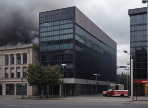 Incendiu la o clădire de birouri goală din Essen, Germania: Focul stins, nicio victimă