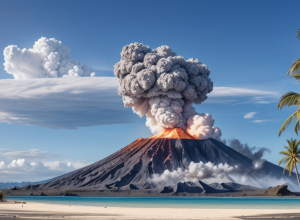 Erupție vulcanică pe insula turistică Flores: O coloană de cenușă de zece kilometri a fost aruncată în atmosferă