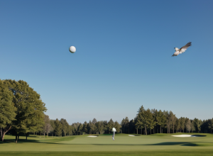 Incident tragic pe terenul de golf: Jucătorul a lovit mortal o pasăre în timpul filmării