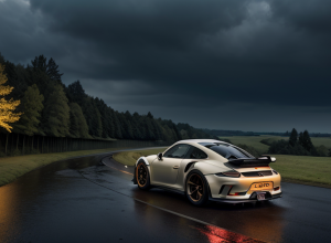 Accident grav în Germania: Un Porsche 911 GT3 RS de 510 CP a ieșit de pe autostradă și a căzut 15 metri într-o râpă