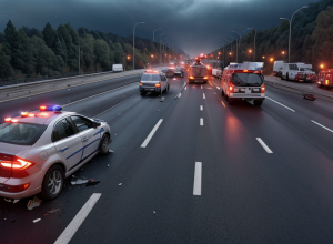 Accident mortal pe autostrada A7 în Germania: Doi bărbați au murit după o coliziune violentă