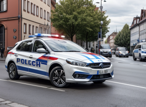 Germania: Bărbat din Meiningen a atacat o mașină de poliție cu alimente și a opus rezistență