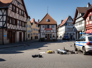 Atac violent asupra polițiștilor în Germania: Bărbat a încercat să ia arma, un ofițer a fost grav rănit