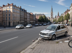 Accident rutier în Altenburg, Germania: Şoferul unei Skoda a lovit un biciclist de 26 de ani