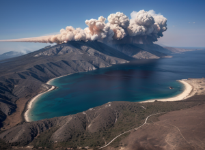Incendiu de proporții în Grecia: Insula Chios, cuprinsă de flăcări, turiștii sunt evacuați