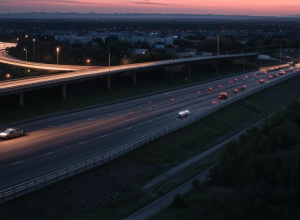 Accident grav pe autostrada A7 în Germania: o șoferiță a fost rănită, circulația blocată