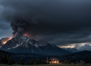 Incendiu major la o alpă din Balderschwang, declanșat de o furtună