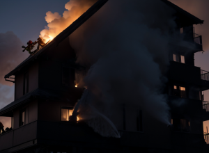 Incendiu devastator în Germania: o femeie a murit, zeci de locatari au fost salvați de pompieri