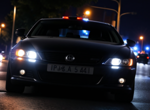 Urmărire ca în filme în Nürnberg: Șoferul a fugit de poliție, a provocat un accident și a opus rezistență