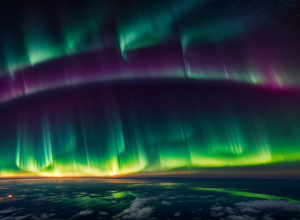 Imagini spectaculoase: Cum arată aurora polară văzută din spațiu